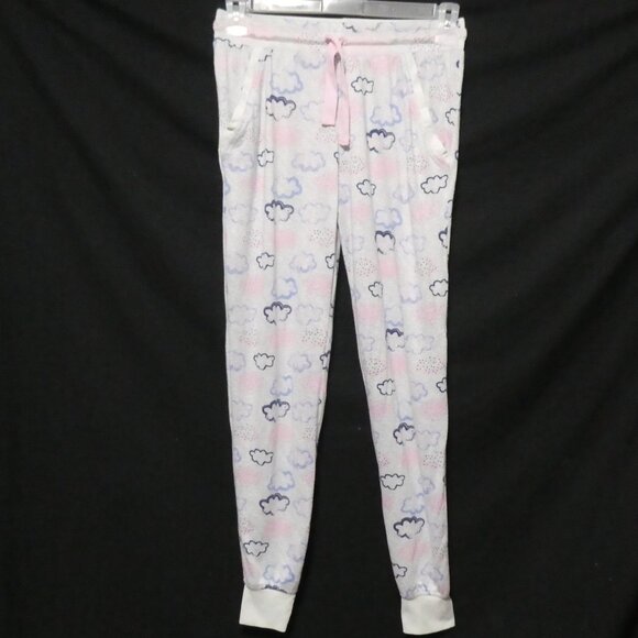 JACLYN INTIMATES | large | Cloud Print Pajama Pants | Cuffed Bottoms - Picture 1 of 16